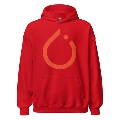 Product mockup photo of the PyTorch Hoodie (unisex) Red / M.