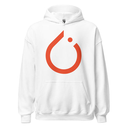 Product mockup photo of the PyTorch Hoodie (unisex) White / M.