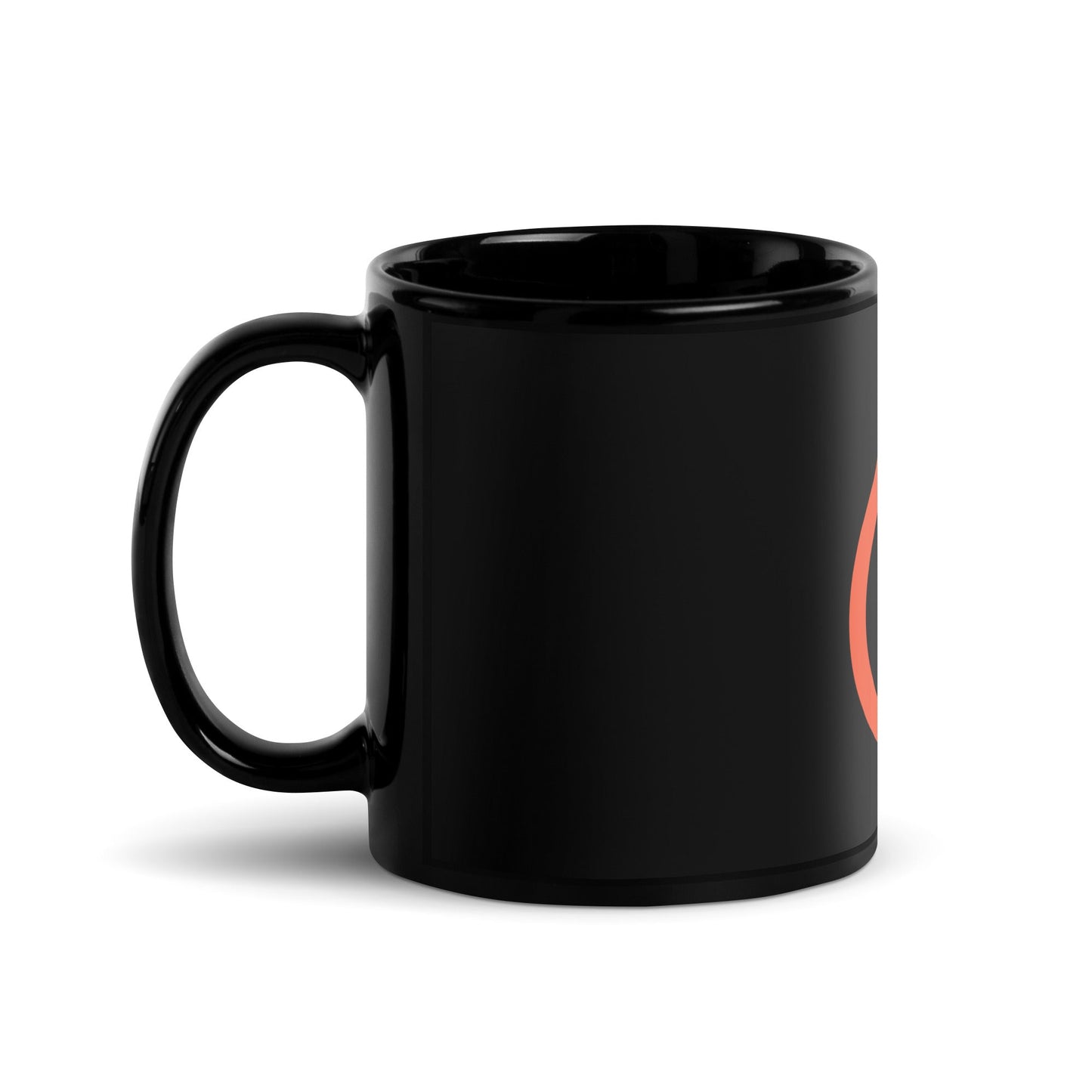 Image of the PyTorch Icon Black Glossy Mug.