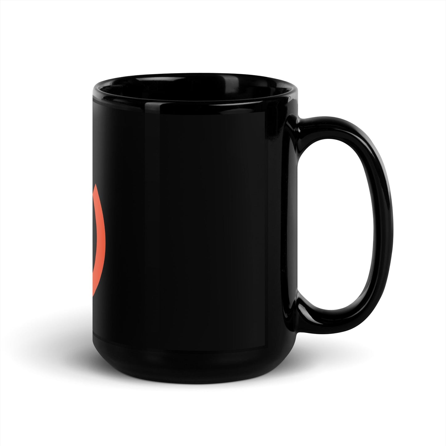 Image of the PyTorch Icon Black Glossy Mug.