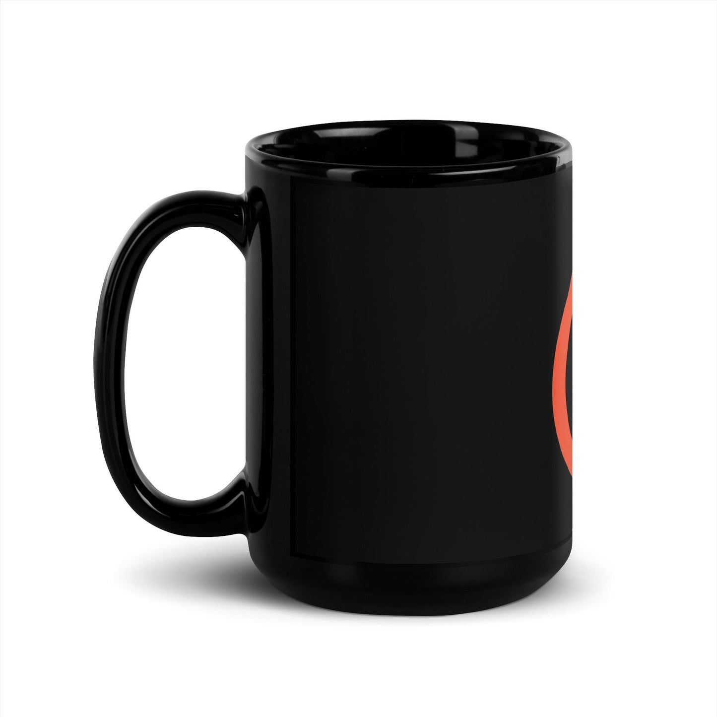 Image of the PyTorch Icon Black Glossy Mug.