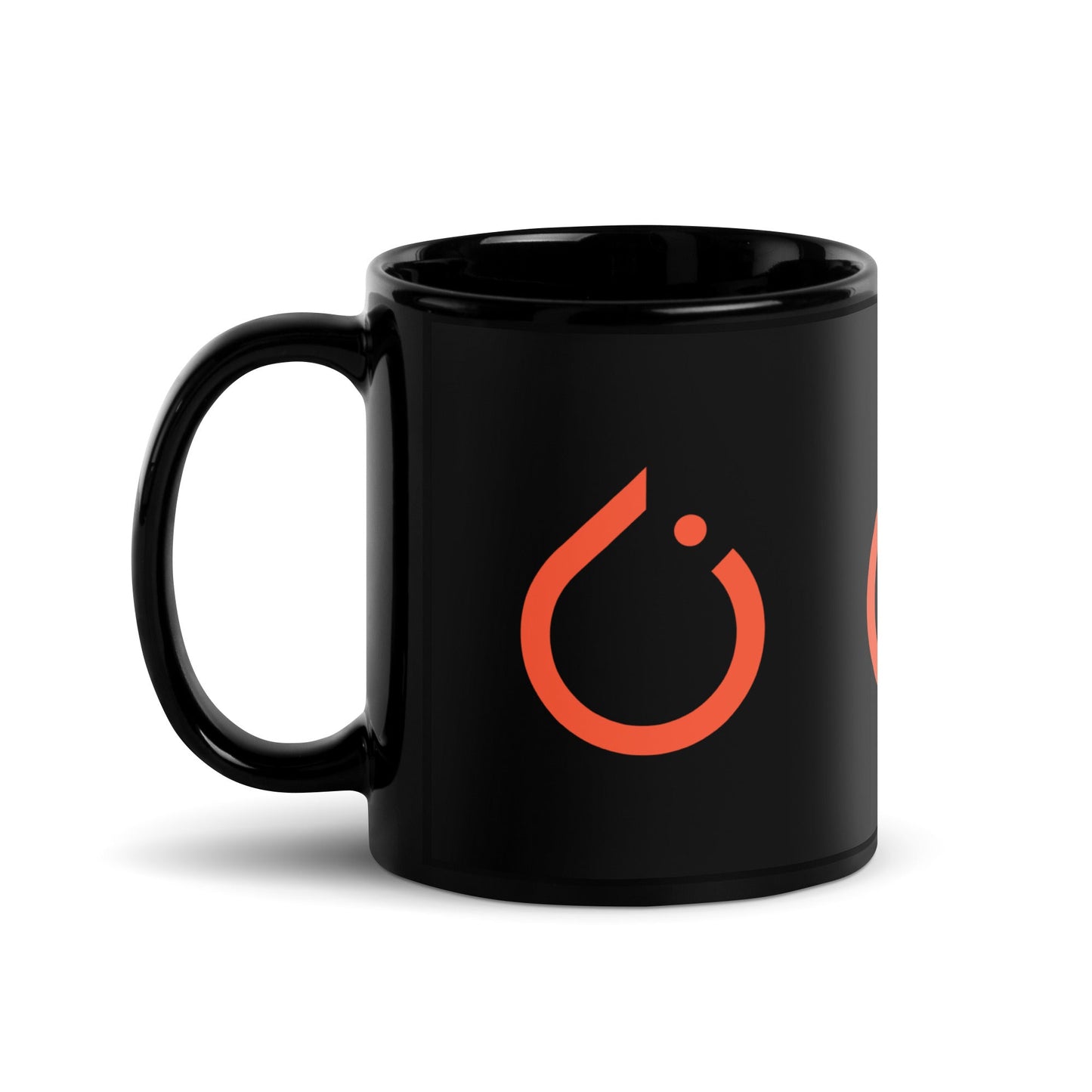 Image of the PyTorch Icons on Black Glossy Mug.