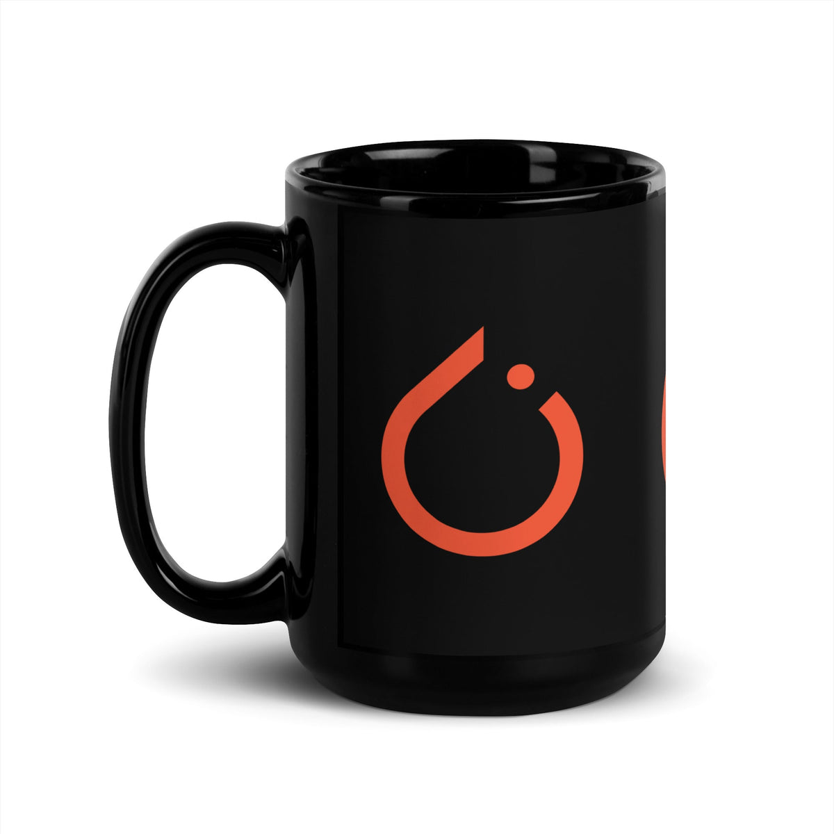 Image of the PyTorch Icons on Black Glossy Mug.