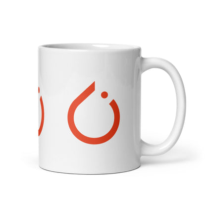 Image of the PyTorch Icons on White Glossy Mug.