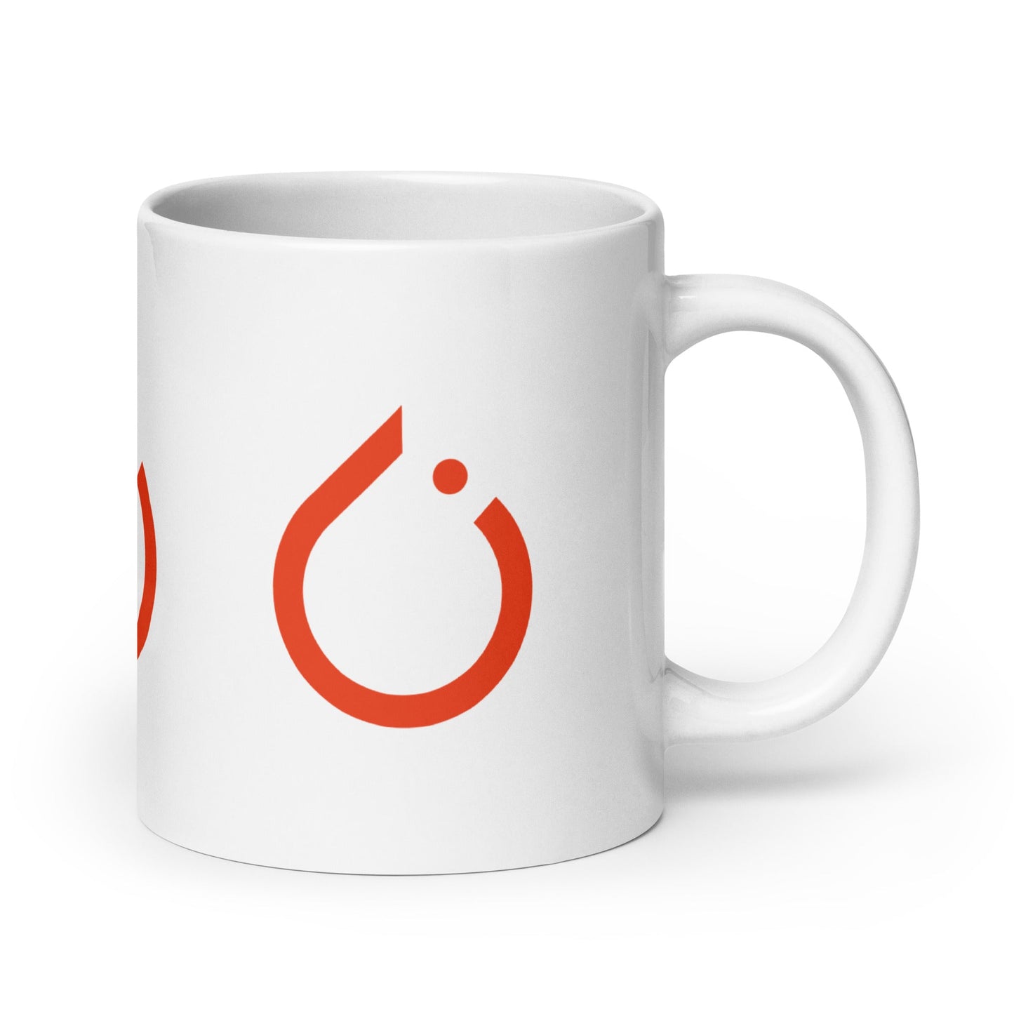 Image of the PyTorch Icons on White Glossy Mug.