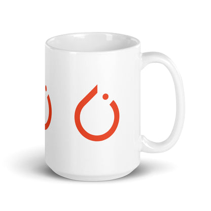Image of the PyTorch Icons on White Glossy Mug.