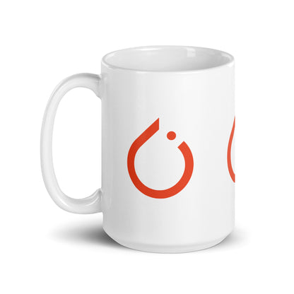 Image of the PyTorch Icons on White Glossy Mug.
