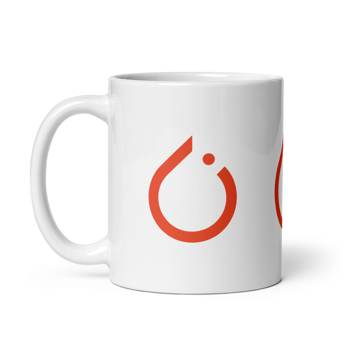 Image of the PyTorch Icons on White Glossy Mug.