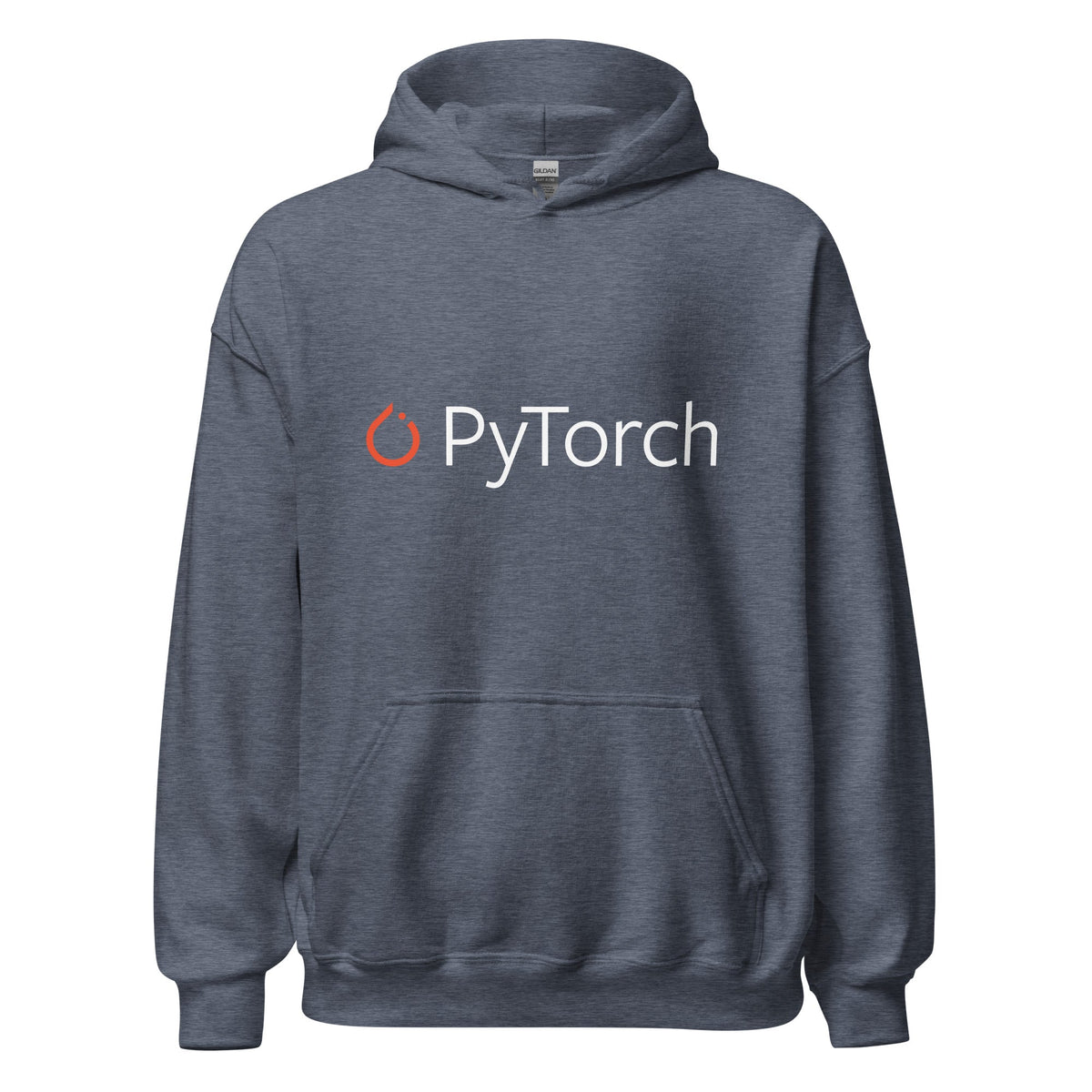 Image of the PyTorch Logo Hoodie (unisex) Heather Sport Dark Navy / M.