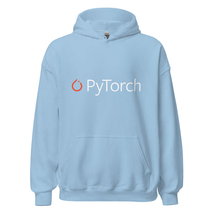 Image of the PyTorch Logo Hoodie (unisex) Light Blue / M.