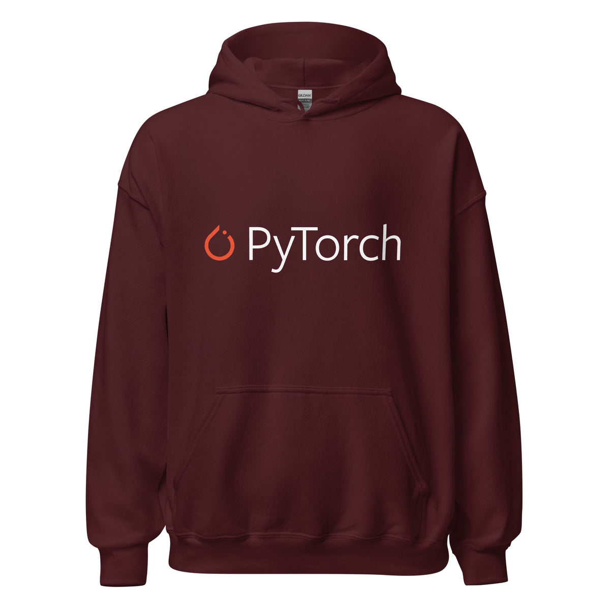 Image of the PyTorch Logo Hoodie (unisex) Maroon / M.