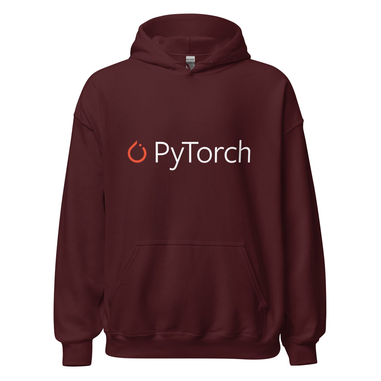 Image of the PyTorch Logo Hoodie (unisex) Maroon / M.