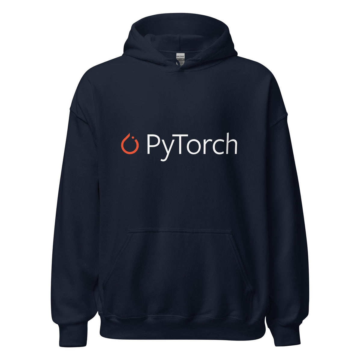 Image of the PyTorch Logo Hoodie (unisex) Navy / M.
