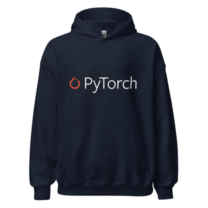 Image of the PyTorch Logo Hoodie (unisex) Navy / M.