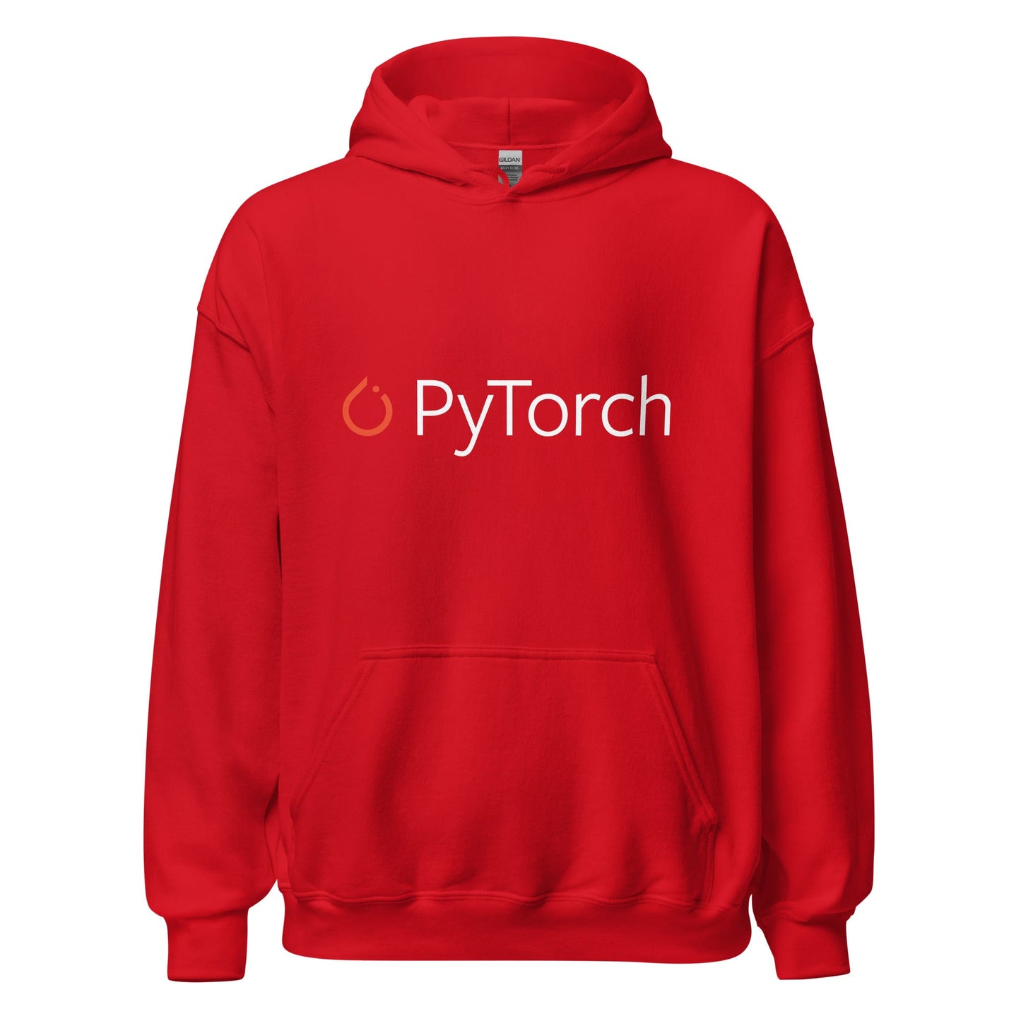 Image of the PyTorch Logo Hoodie (unisex) Red / M.