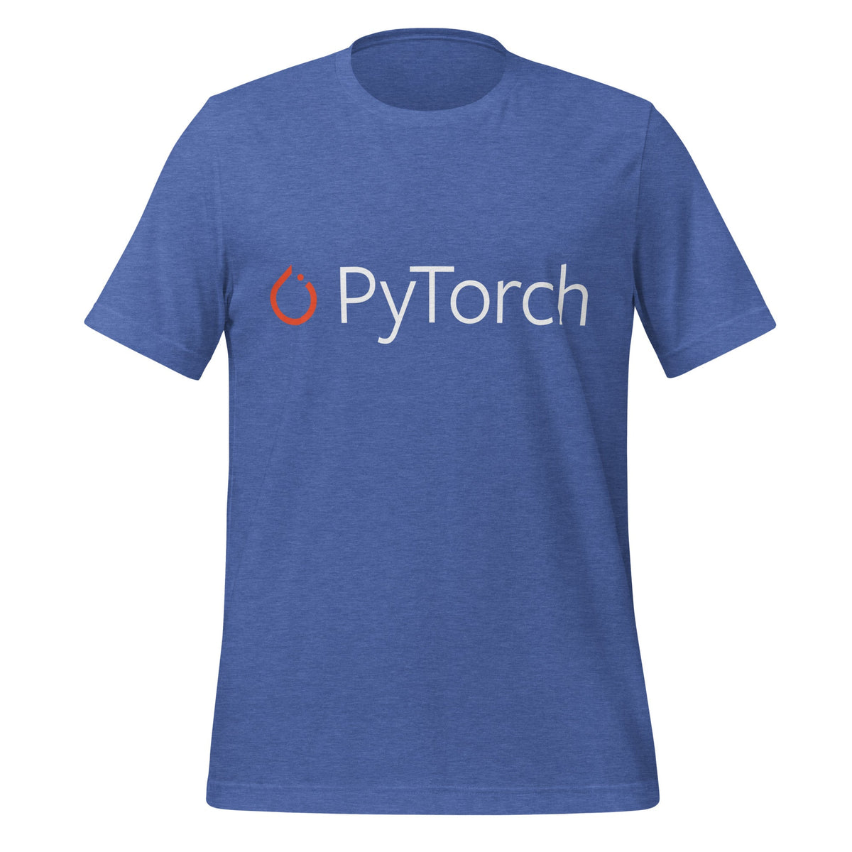 Image of the PyTorch Logo T-Shirt (unisex) Heather True Royal / M.