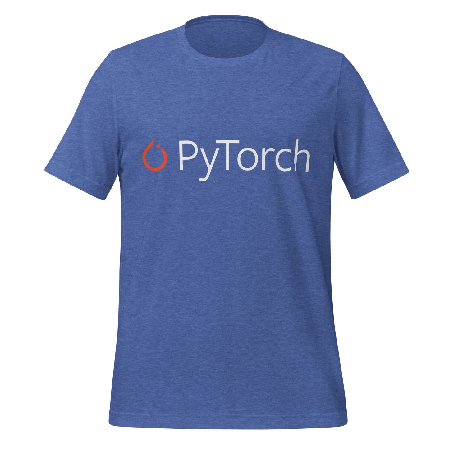 Image of the PyTorch Logo T-Shirt (unisex) Heather True Royal / M.
