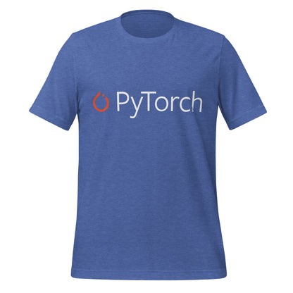 Image of the PyTorch Logo T-Shirt (unisex) Heather True Royal / M.