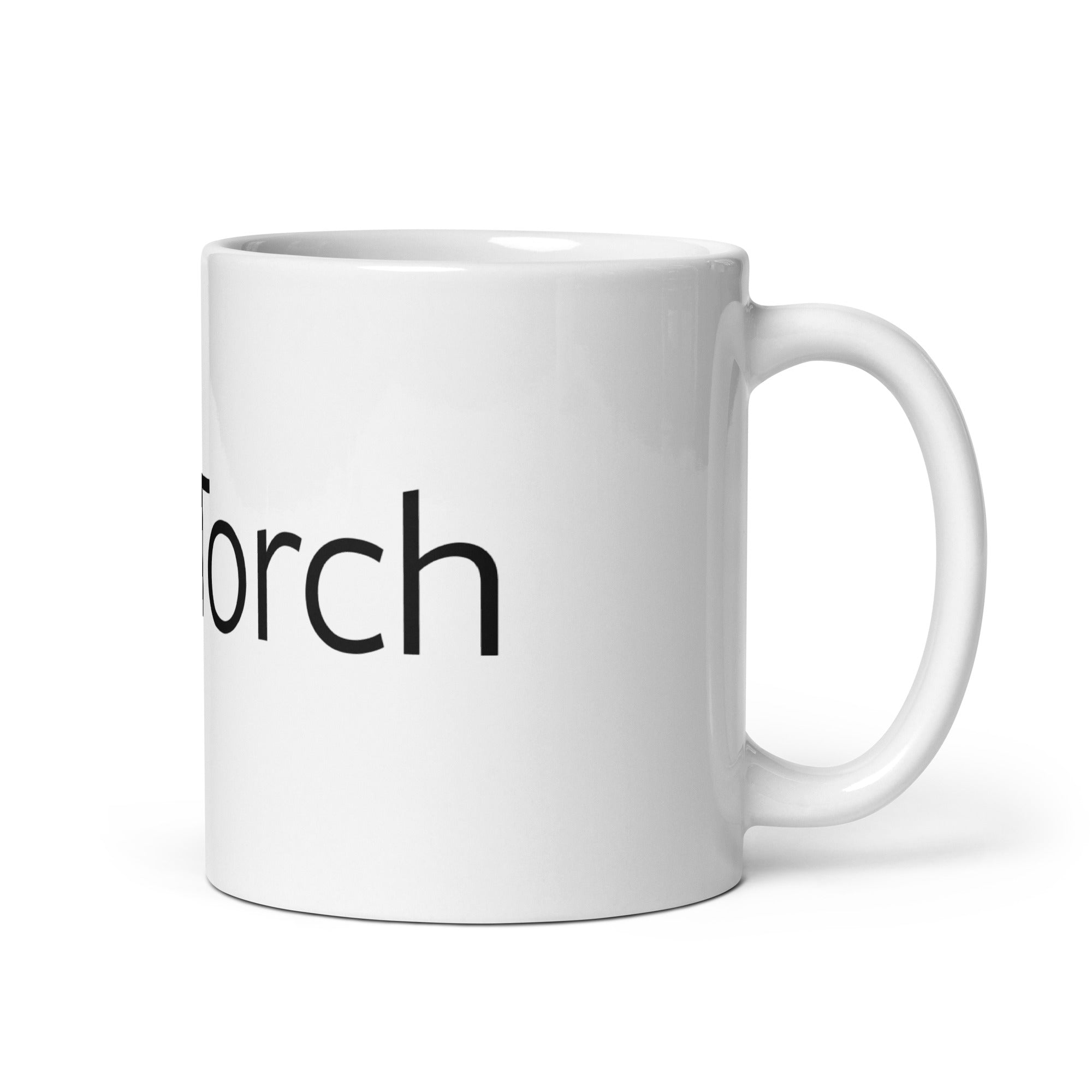 PyTorch Logo White Glossy Mug - AI Store