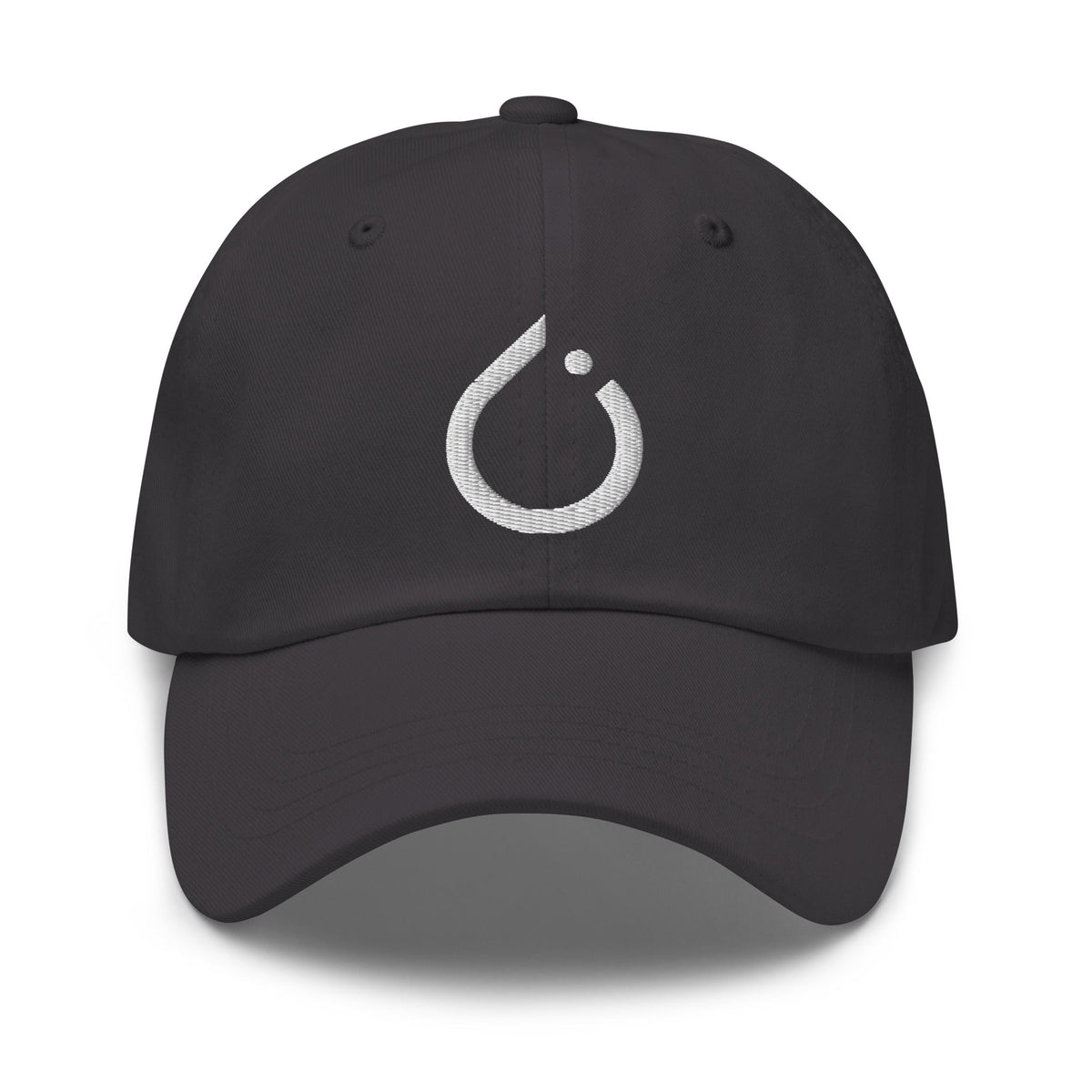 Image of the PyTorch White Icon Cap Dark Grey.