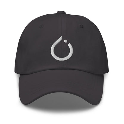Image of the PyTorch White Icon Cap Dark Grey.
