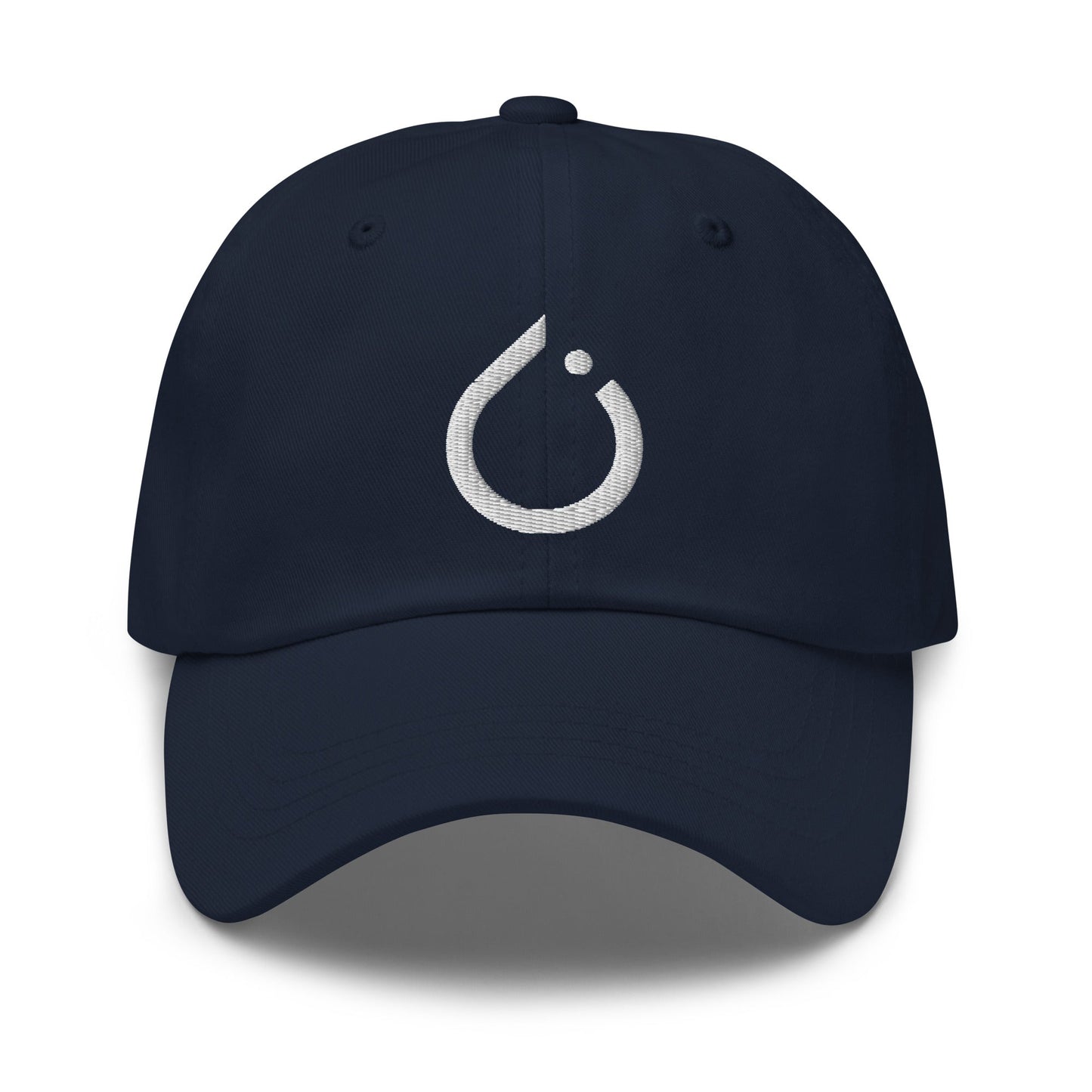 Image of the PyTorch White Icon Cap Navy.