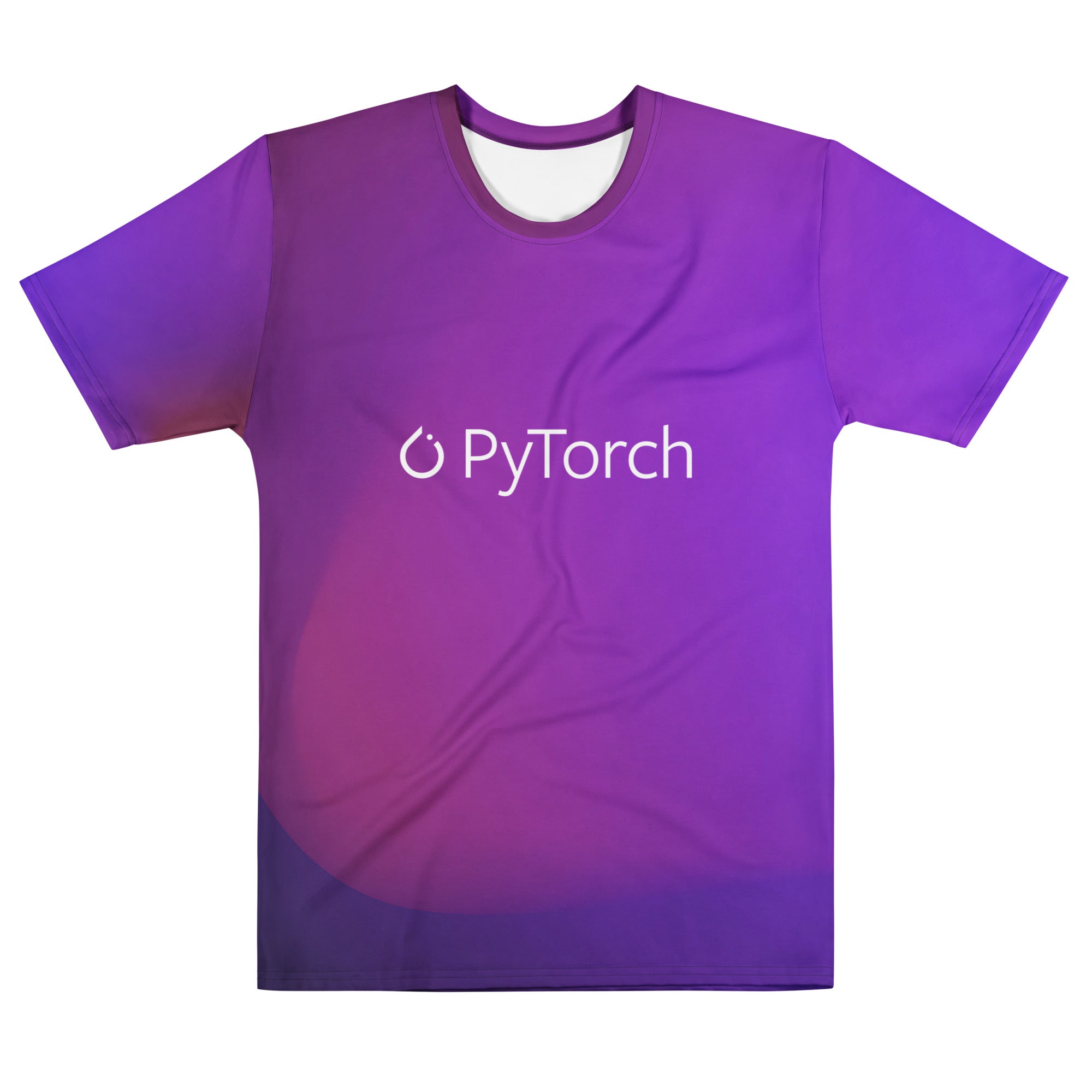PyTorch White Logo T-Shirt (men) - AI Store
