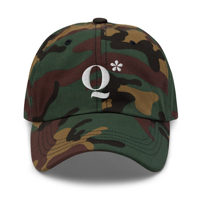 Image of the Q* (Q-Star) Cap 3 Green Camo.