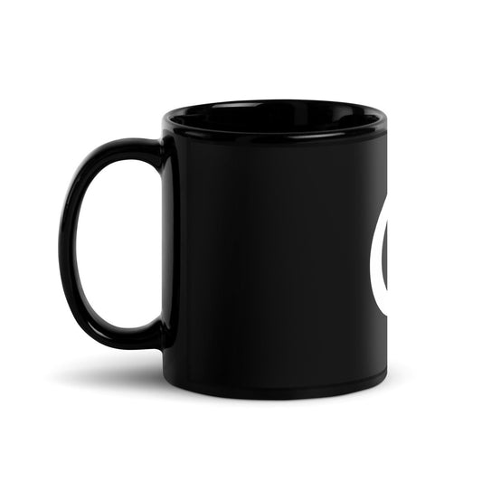 Image of the Q* (Q-Star) on Black Glossy Mug 1.