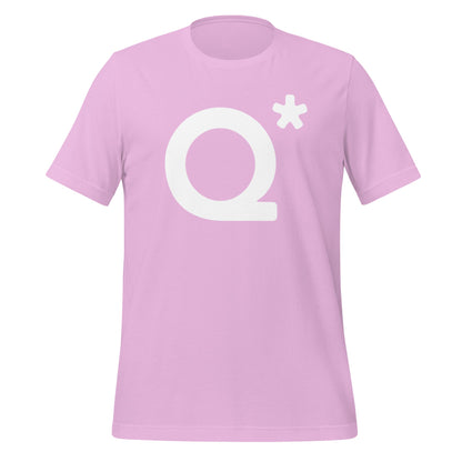 Product mockup photo of the Q* (Q Star) T Shirt 1 (unisex) Lilac / M.