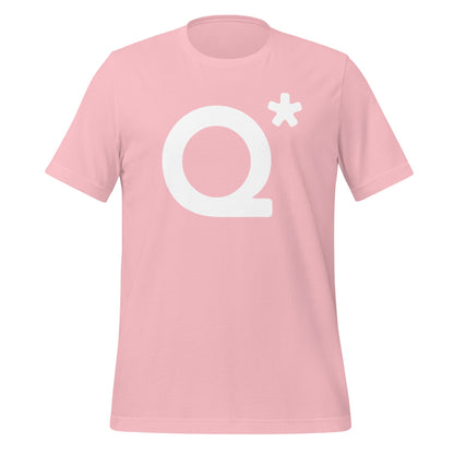 Product mockup photo of the Q* (Q Star) T Shirt 1 (unisex) Pink / M.