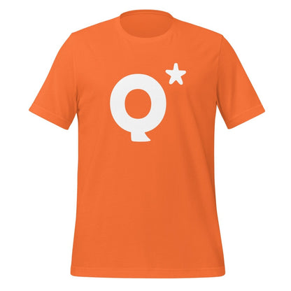 Product mockup photo of the Q* (Q Star) T Shirt 2 (unisex) Orange / M.