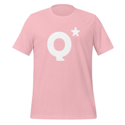 Product mockup photo of the Q* (Q Star) T Shirt 2 (unisex) Pink / M.