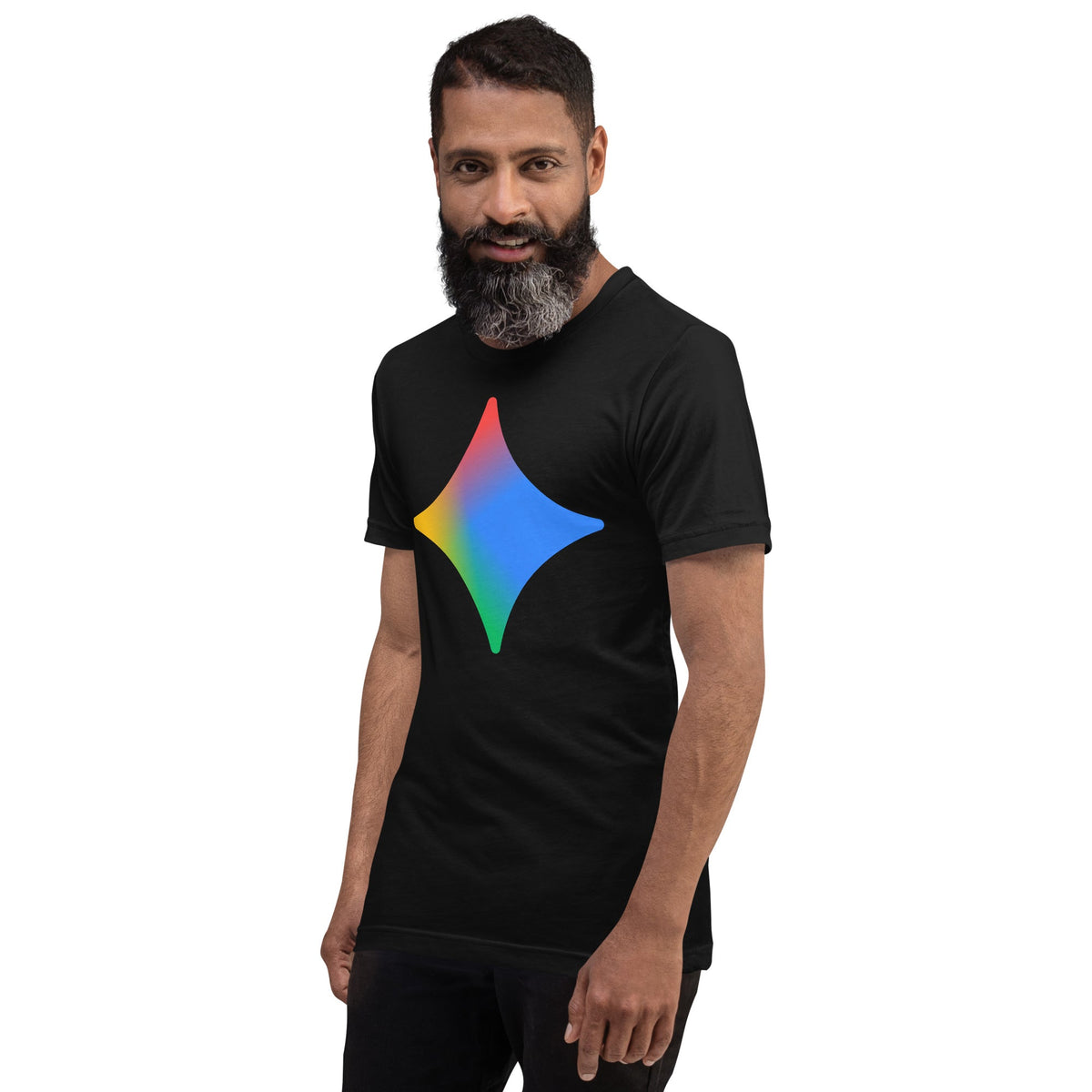 Image of the Rainbow Spark T-Shirt (unisex).