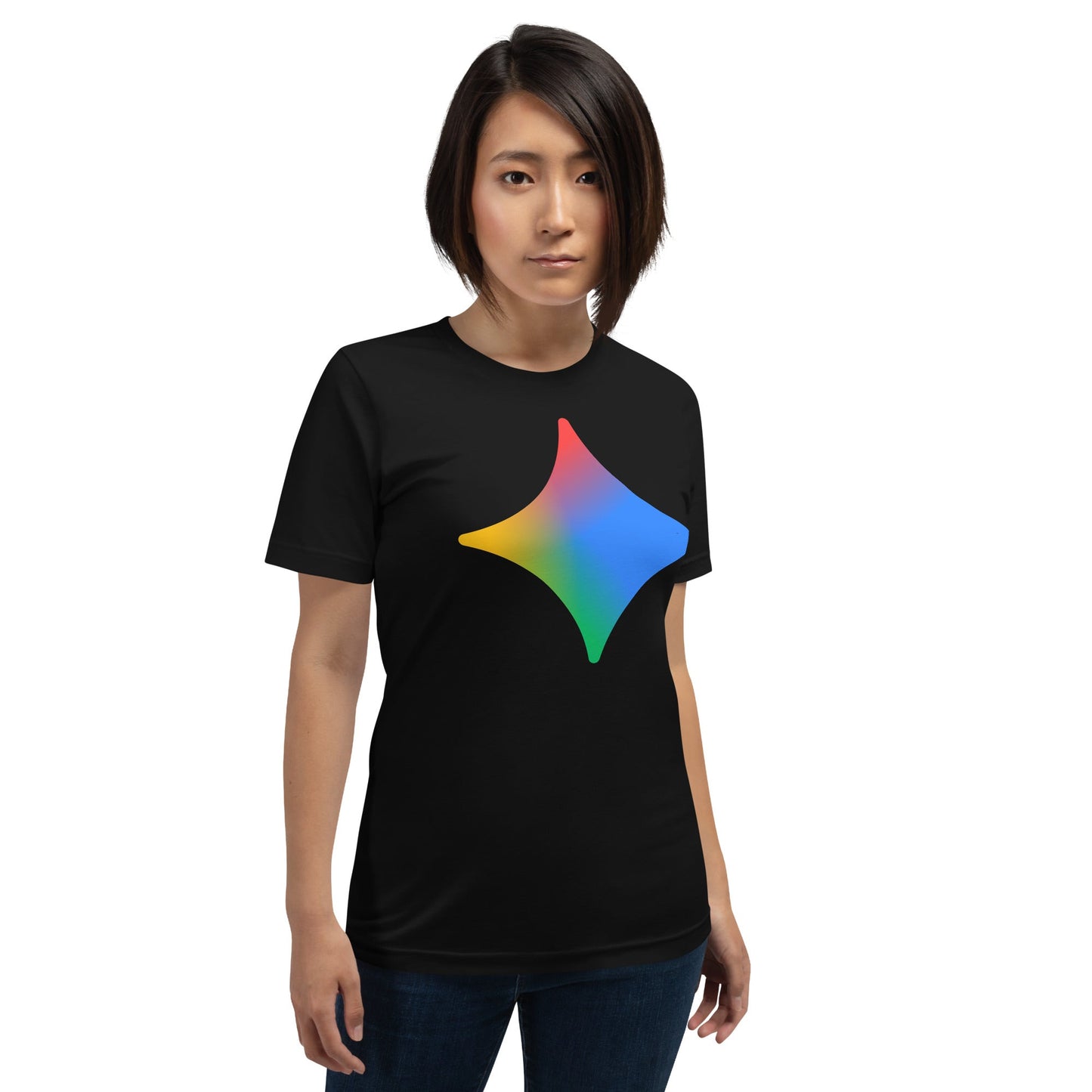 Image of the Rainbow Spark T-Shirt (unisex).