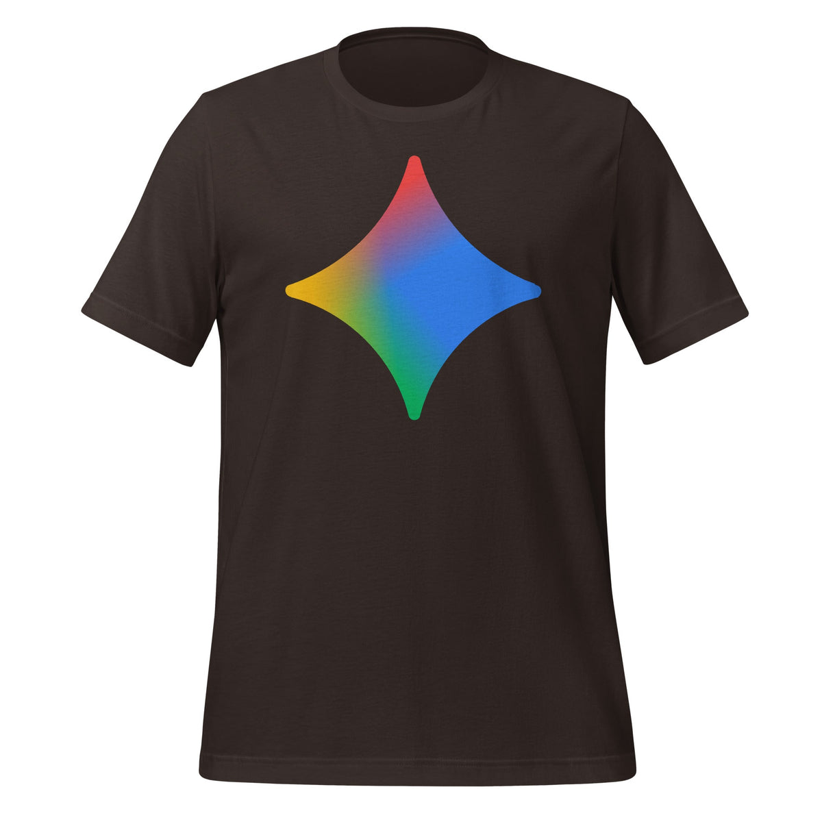 Image of the Rainbow Spark T-Shirt (unisex) Brown / M.