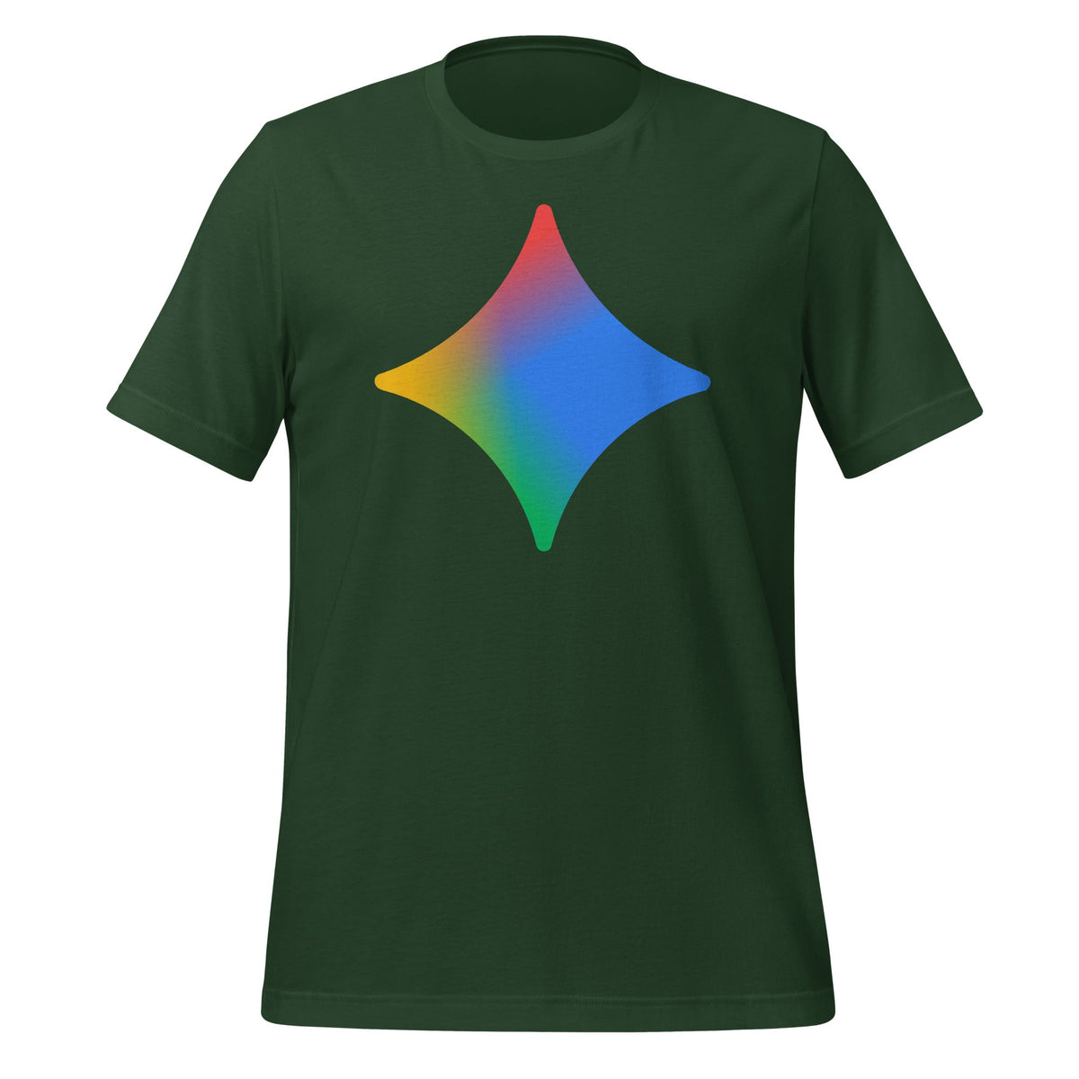Image of the Rainbow Spark T-Shirt (unisex) Forest / M.