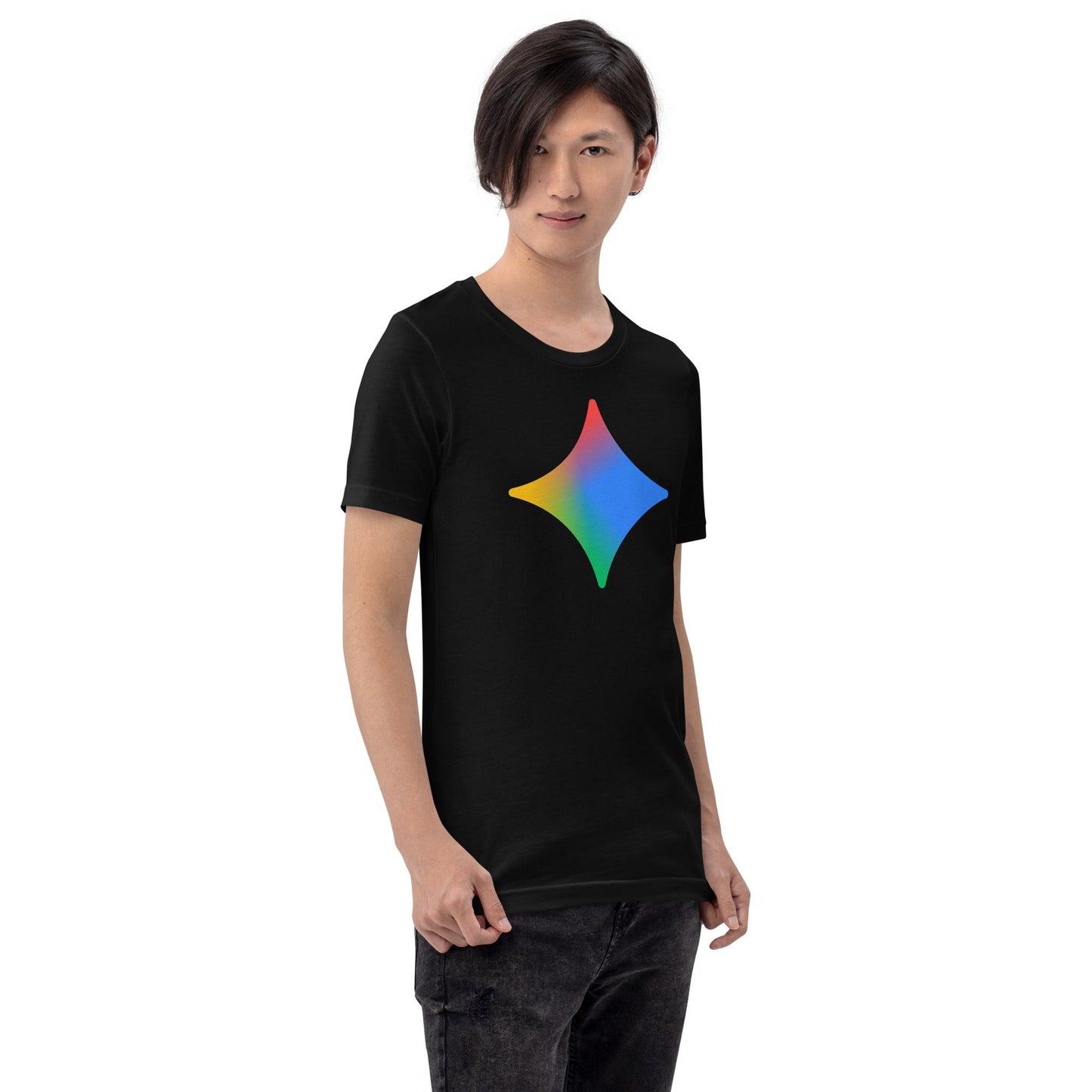 Image of the Rainbow Spark T-Shirt (unisex).