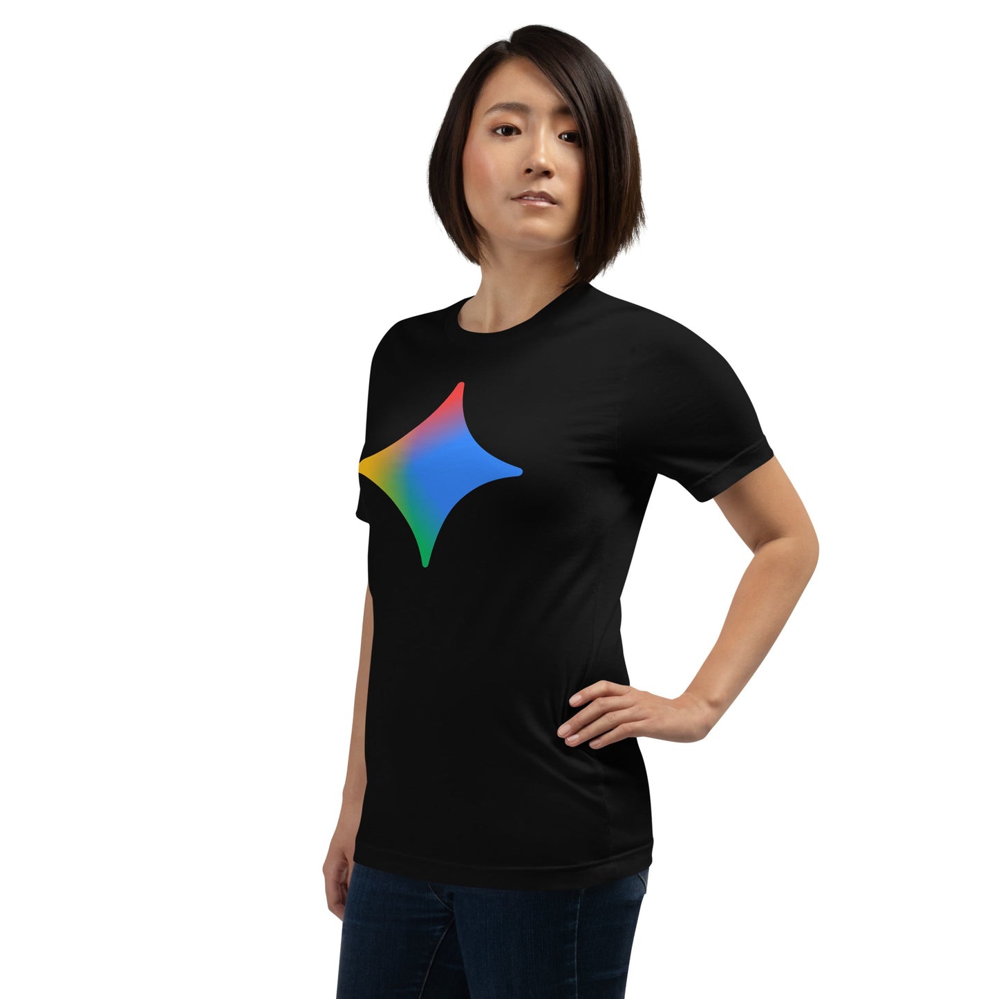 Image of the Rainbow Spark T-Shirt (unisex).