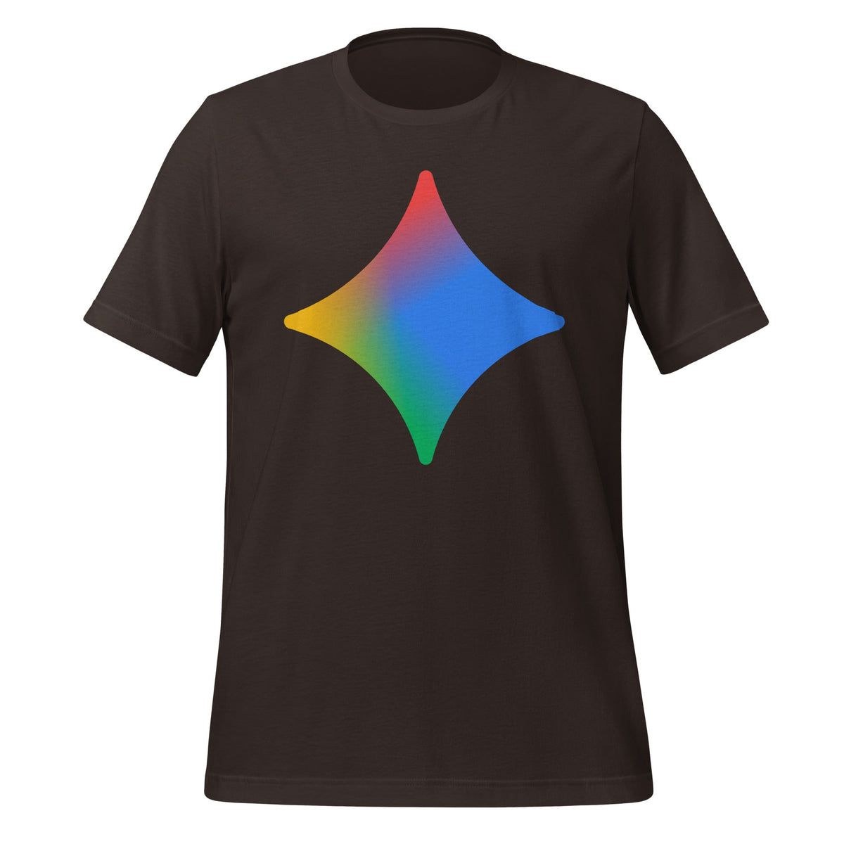 Image of the Rainbow Spark T-Shirt (unisex) Brown / M.