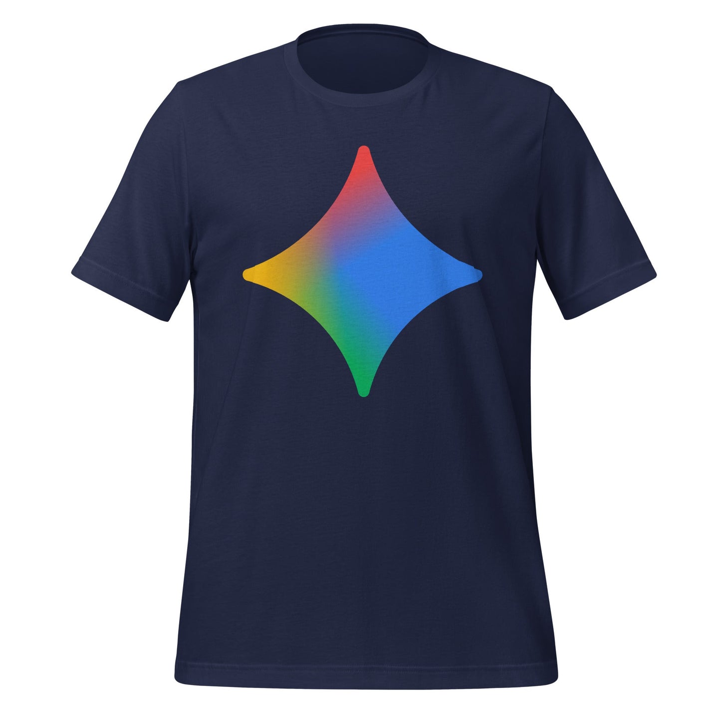Image of the Rainbow Spark T-Shirt (unisex) Navy / M.