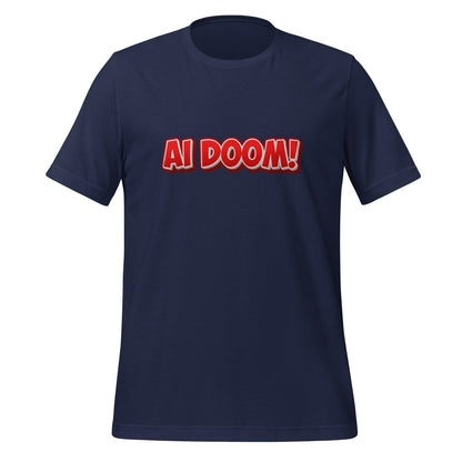 Image of the Red Comic AI DOOM! T-Shirt (unisex) Navy / M.