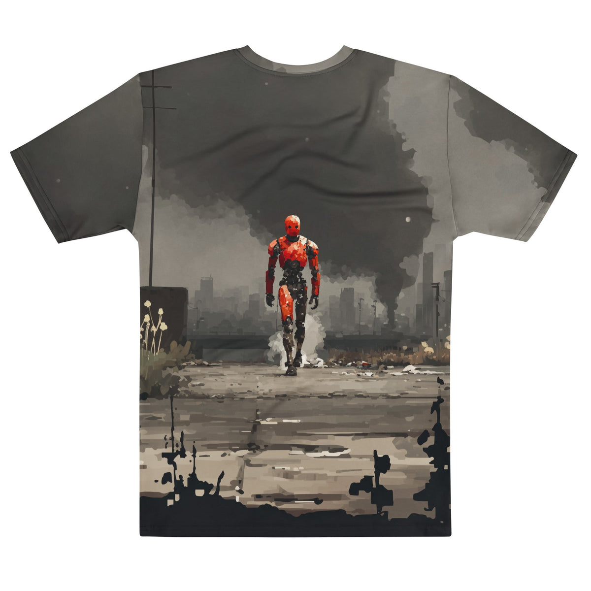 Image of the Red Robot Approaching T-Shirt (men).