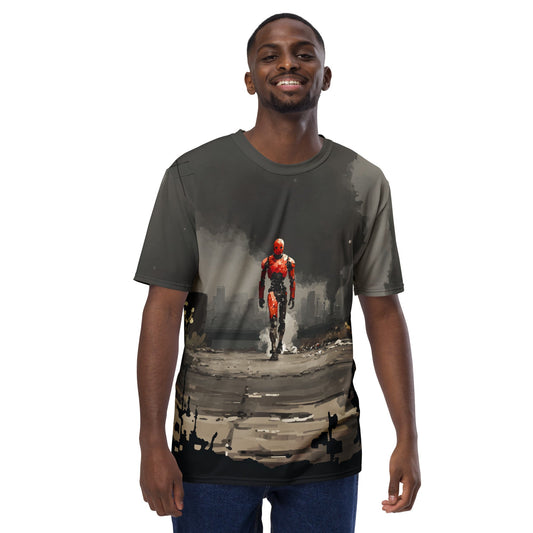 Image of the Red Robot Approaching T-Shirt (men).