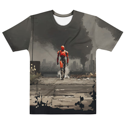 Image of the Red Robot Approaching T-Shirt (men) M.