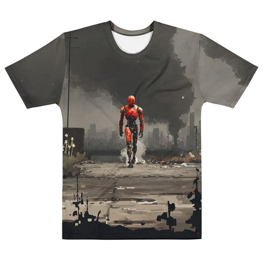Image of the Red Robot Approaching T-Shirt (men) M.