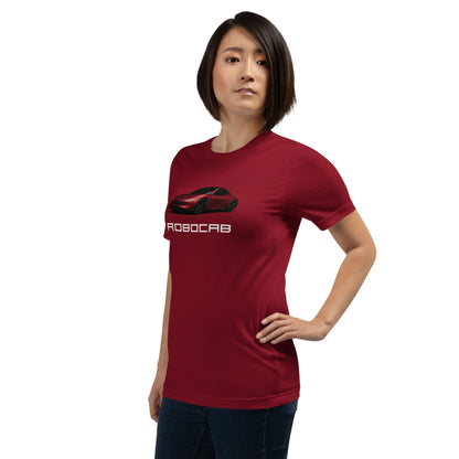 Product mockup photo of the Robocab T Shirt (unisex).
