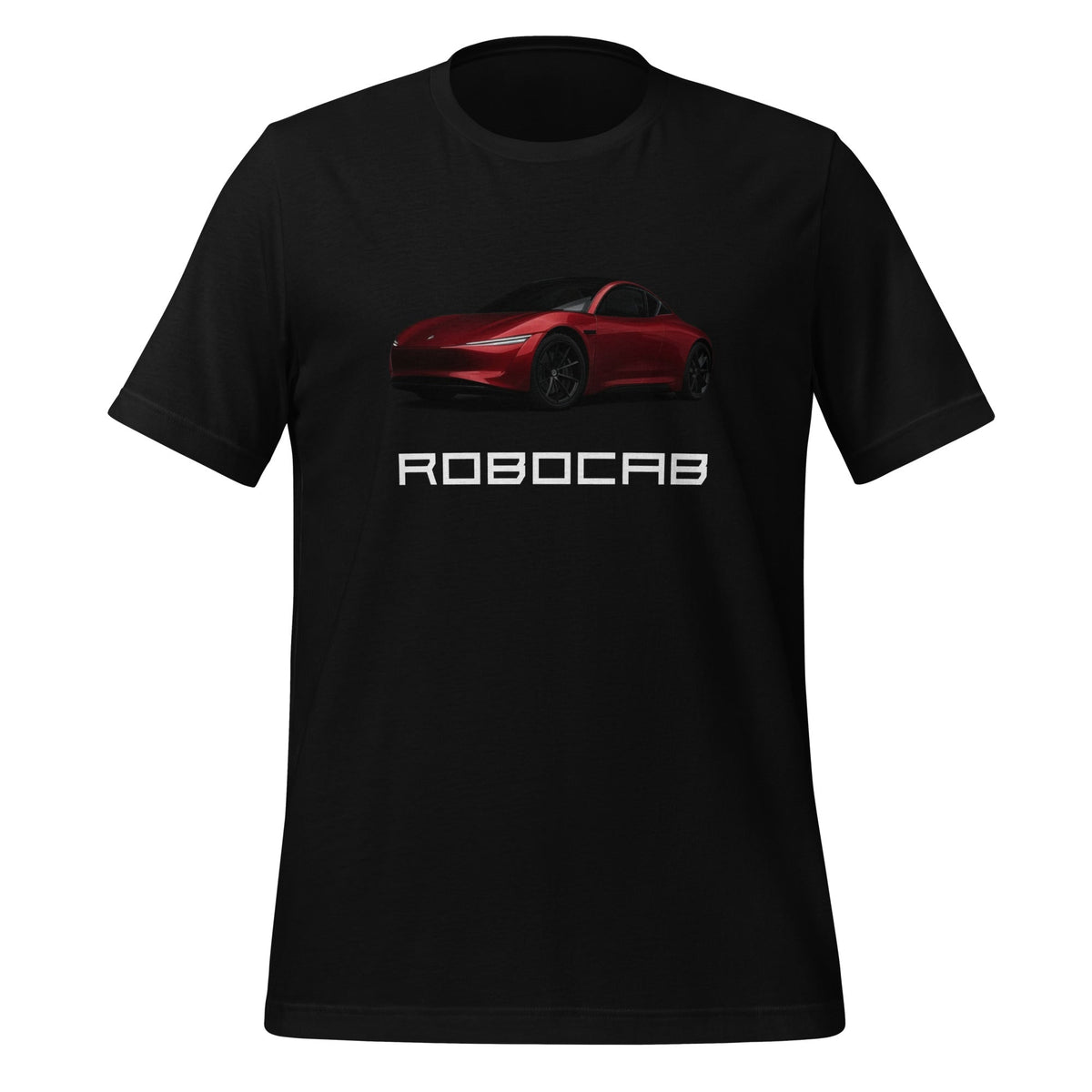 Product mockup photo of the Robocab T Shirt (unisex) Black / M.