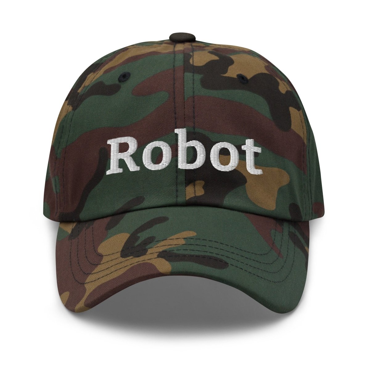 Image of the Robot Cap Green Camo.
