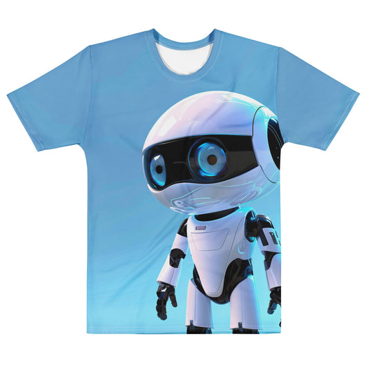 Product mockup photo of the Science Robot Hero T Shirt (men) M.